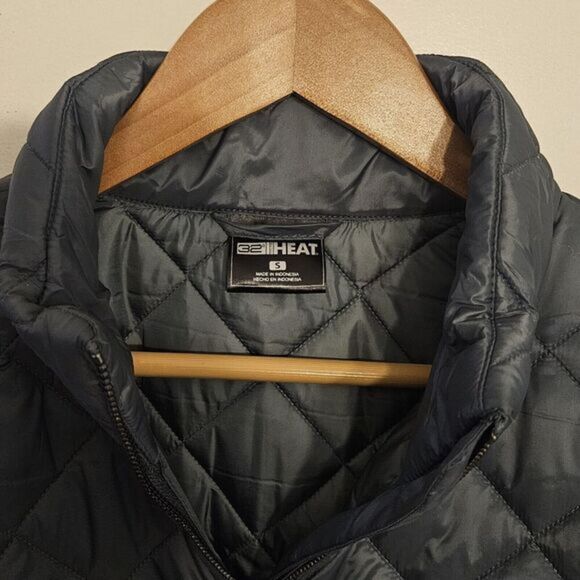 32 Degrees Ladies' Belted Diamond Quilt Jacket / Color Teal / Size Small / NEW - Picture 6 of 9